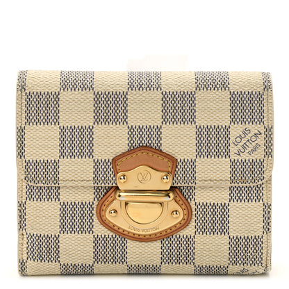 Louis Vuitton Damier Azur Joey Wallet 2 of 14