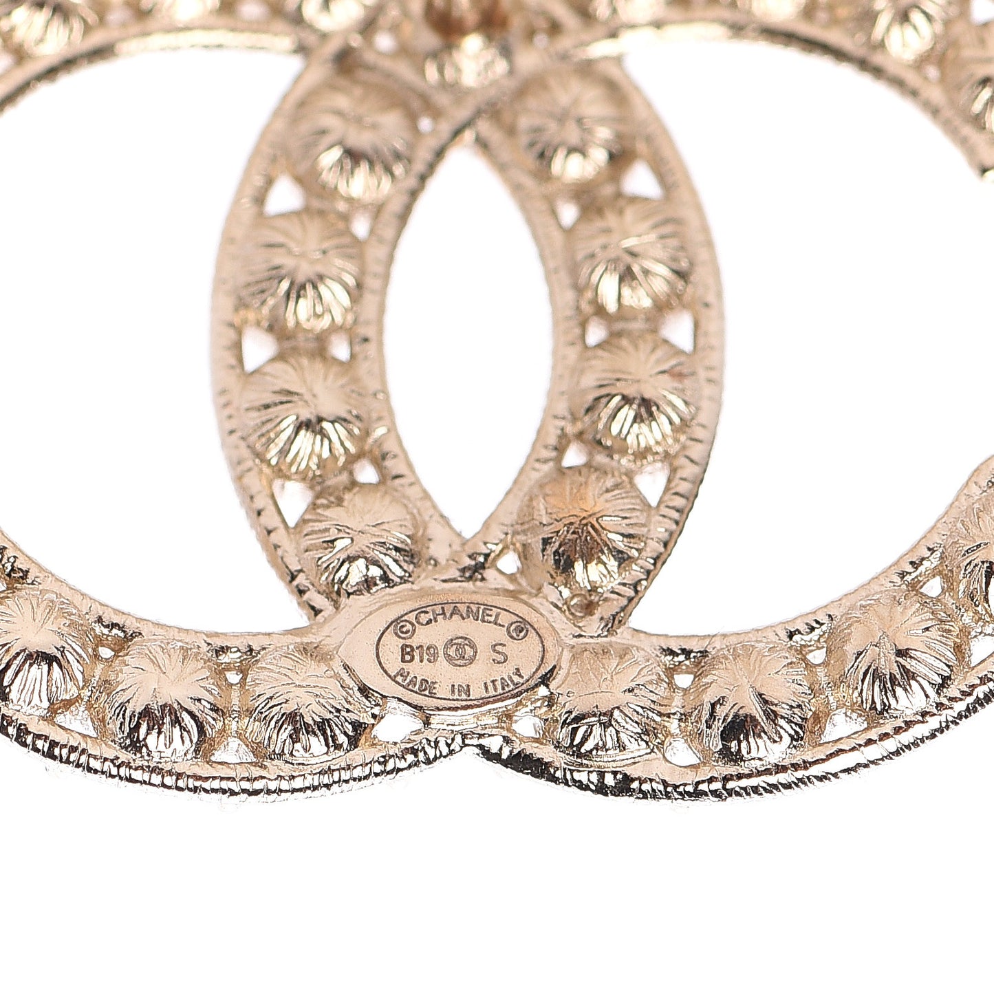 Crystal CC Earrings Gold