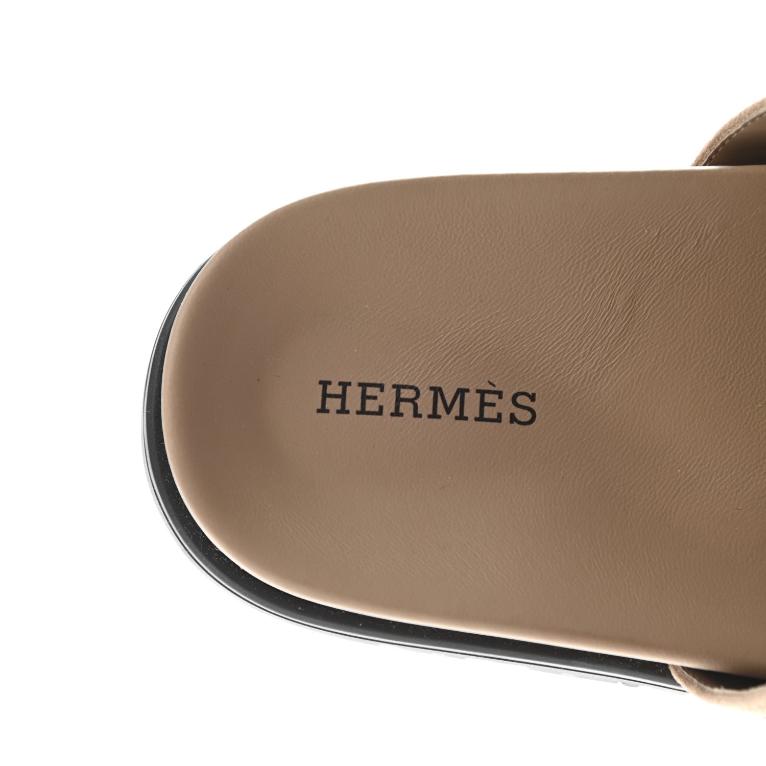 Hermes Suede Goatskin Womens Empire Sandals 36 Beige Sable 6 of 7