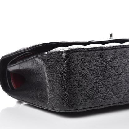 Chanel Caviar Quilted Jumbo Double Flap Black 8 of 9