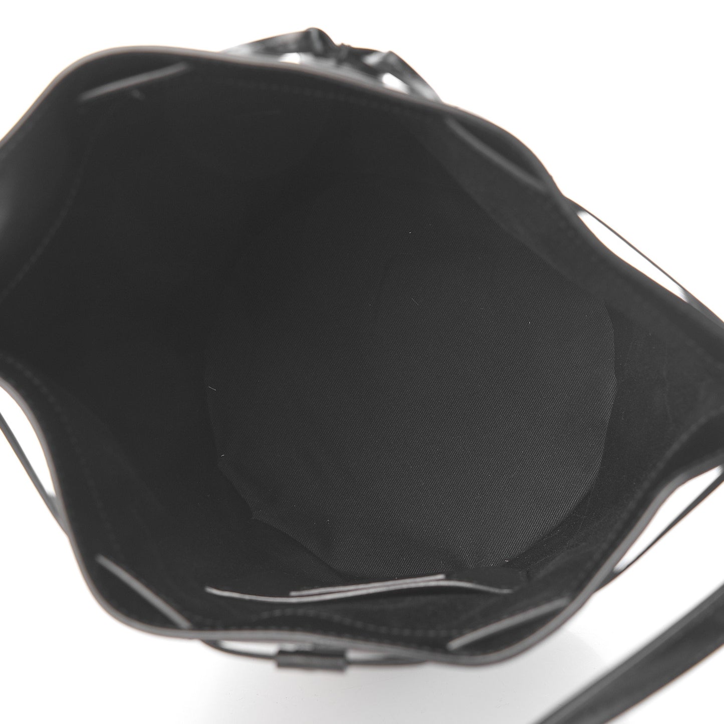 Smooth Calfskin Medium Talitha Bucket Bag Black