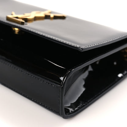 Saint Laurent Patent Small Monogram Kate Satchel Black 9 of 11