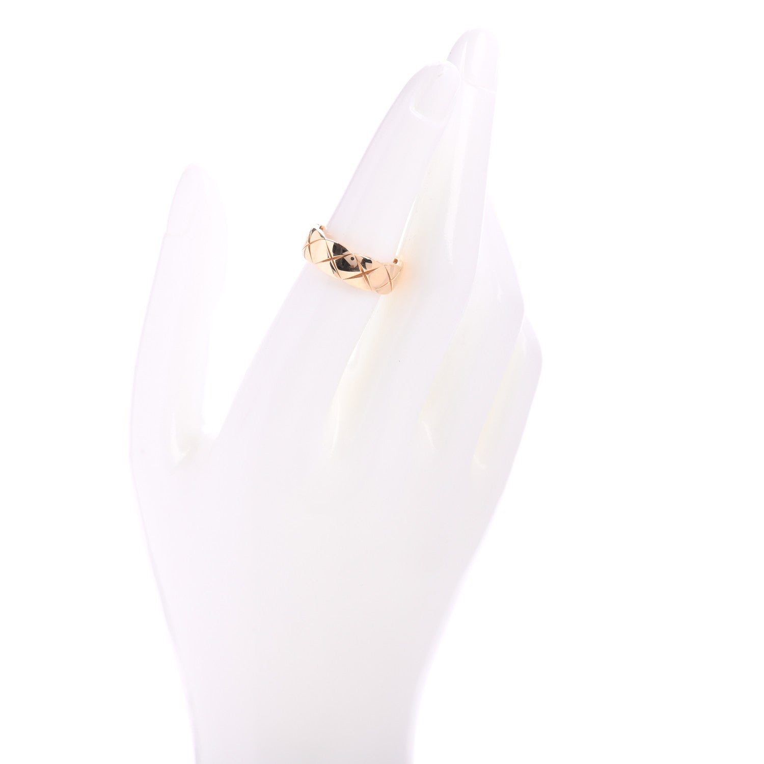 Chanel 18K Yellow Gold Small Coco Crush Ring 53 6.5 2 of 6