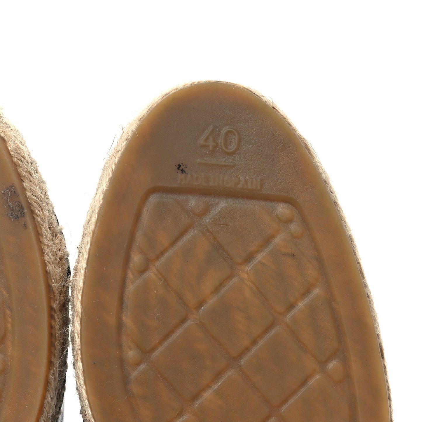 Lambskin CC Espadrilles 40 Black