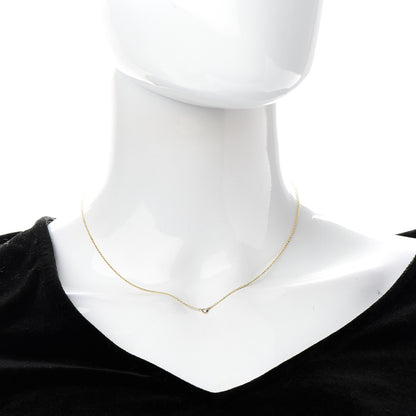 Tiffany 18K Yellow Gold Diamond .05ct Elsa Peretti Diamonds by the Yard Pendant Necklace 2 of 5