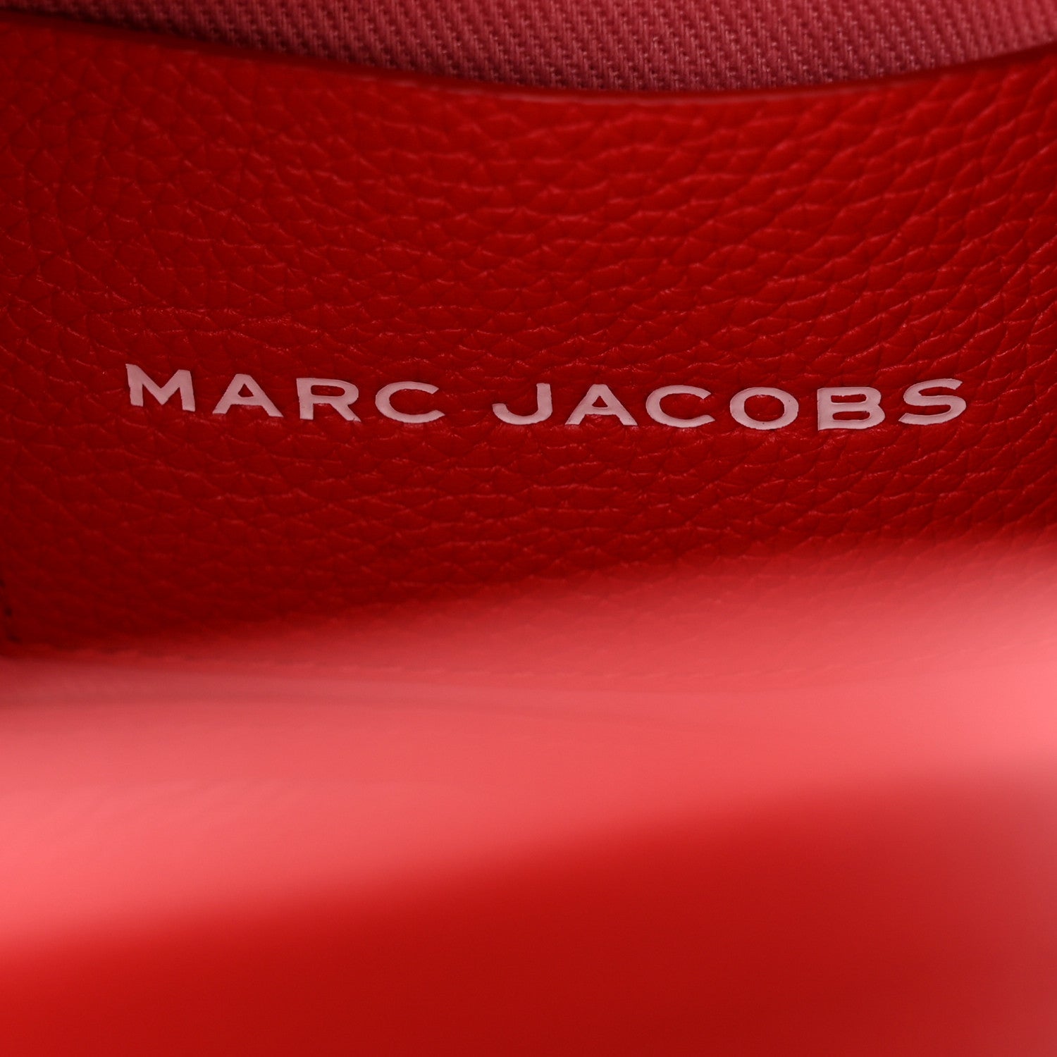 Marc Jacobs Grained Calfskin Small The Tote Bag Red 7 of 11