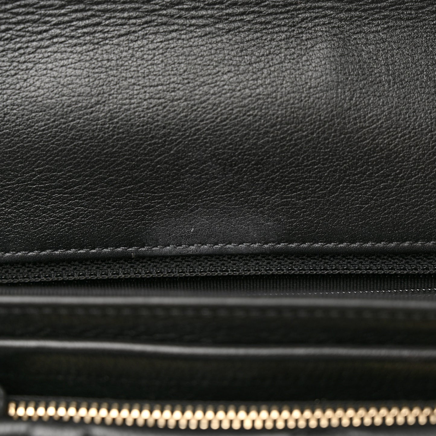 Lambskin Quilted Small Single Flap Black