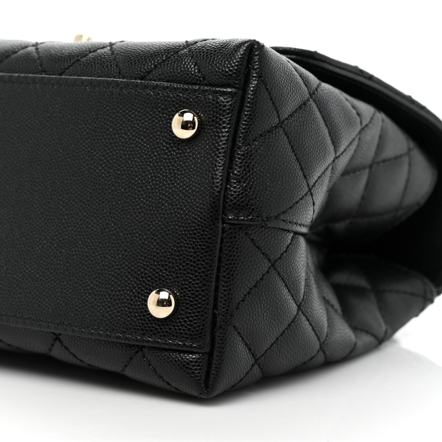 Chanel Caviar Quilted Small Coco Handle Flap Black 9 of 14