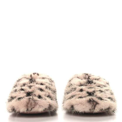 Louis Vuitton Mink Fur Dreamy Flat Loafer 38 Pink 3 of 8