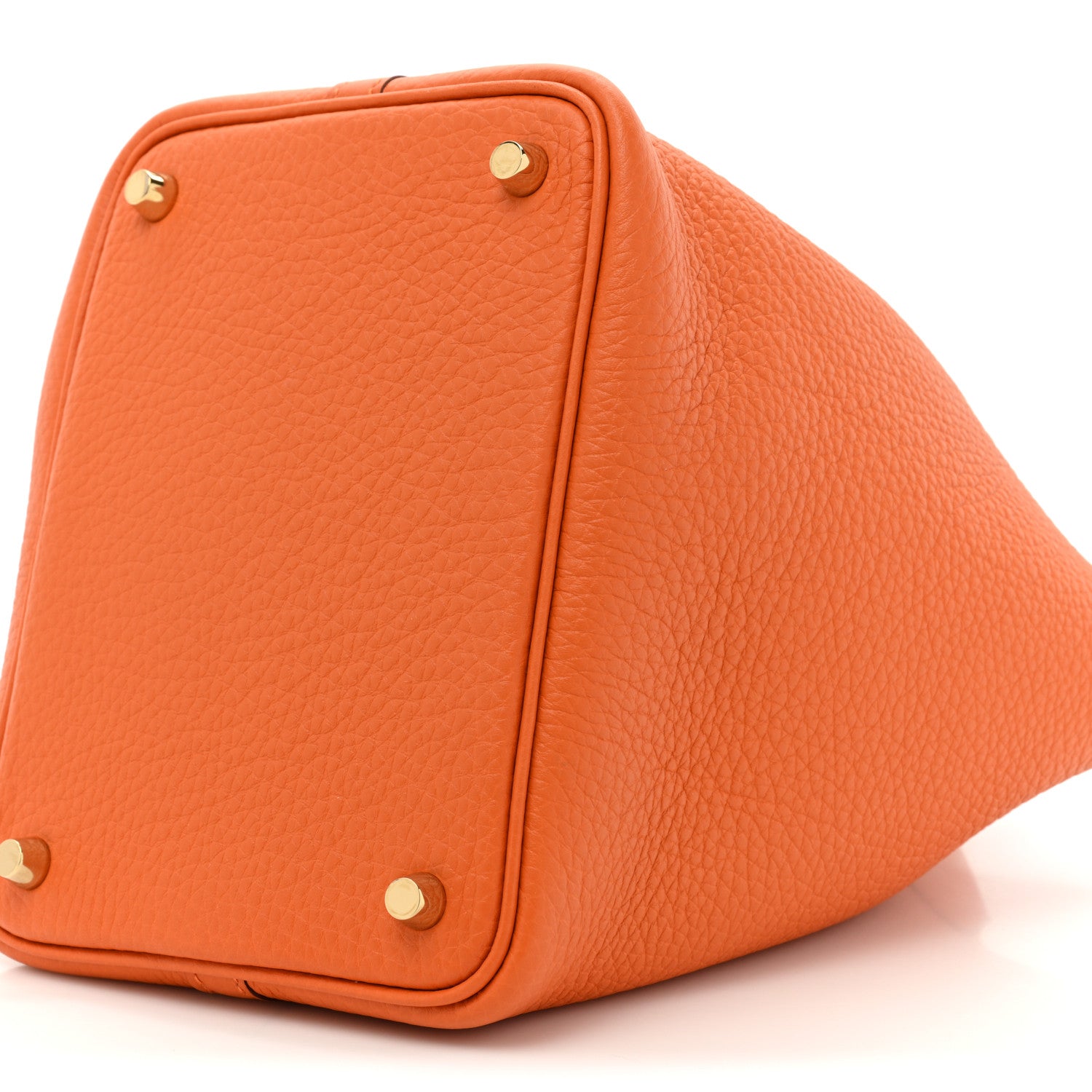 Hermes Taurillon Clemence Picotin Lock 18 PM Orange 8 of 9