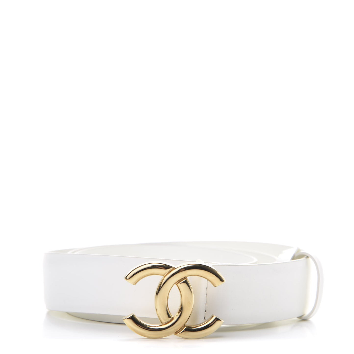 Calfskin CC Belt 85 34 White