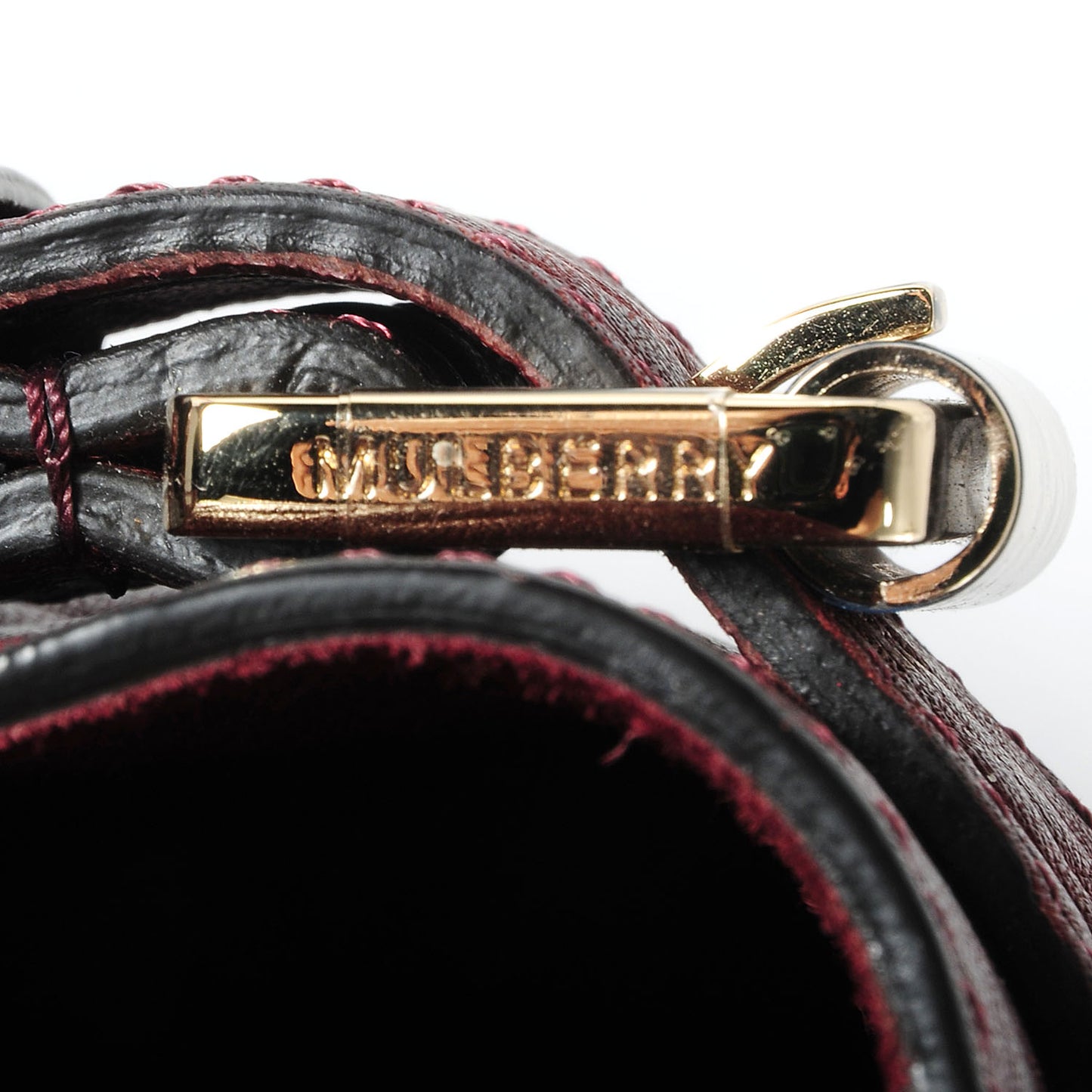 Shrunken Calfskin Small Bayswater Oxblood