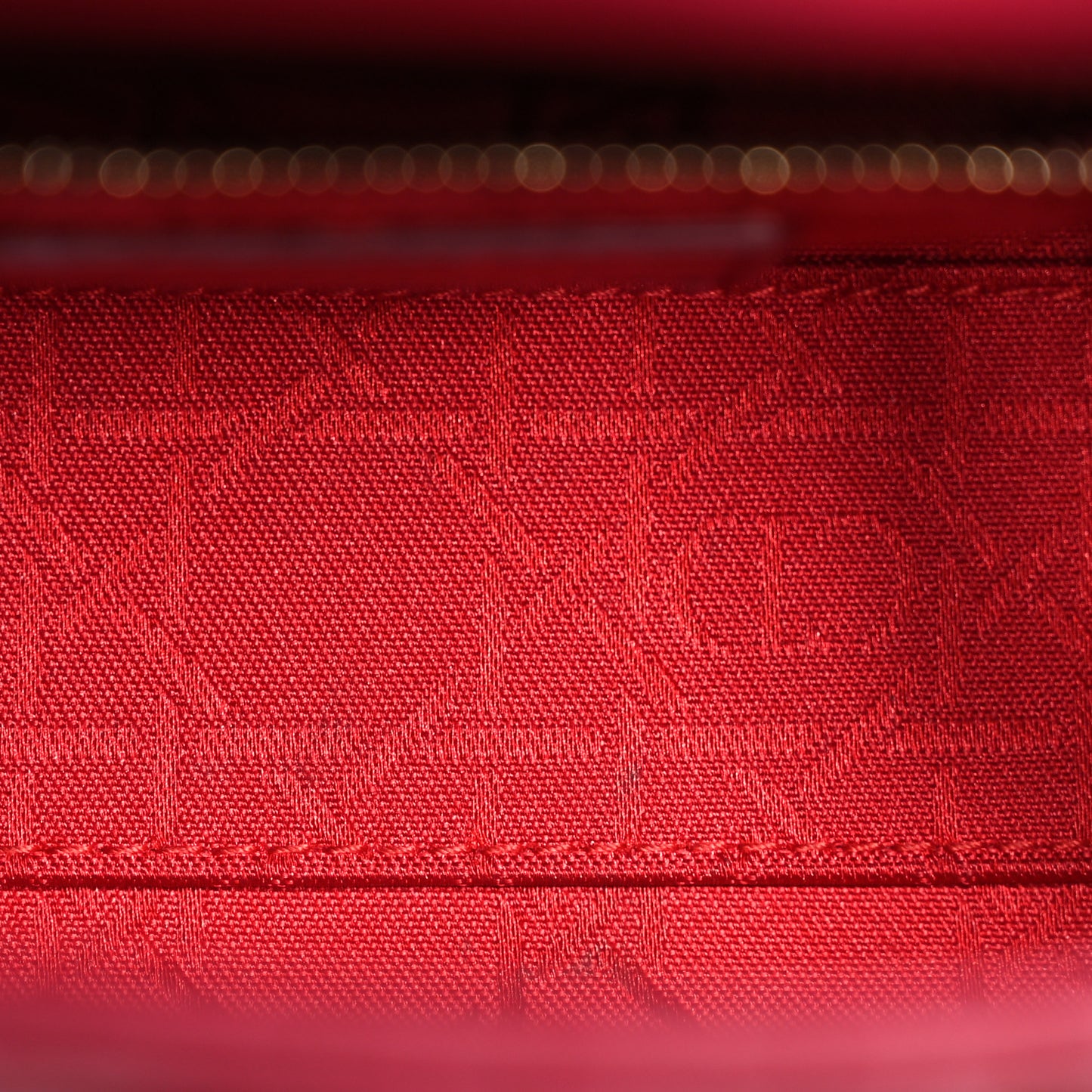 Lambskin Cannage Mini Lady Dior Red