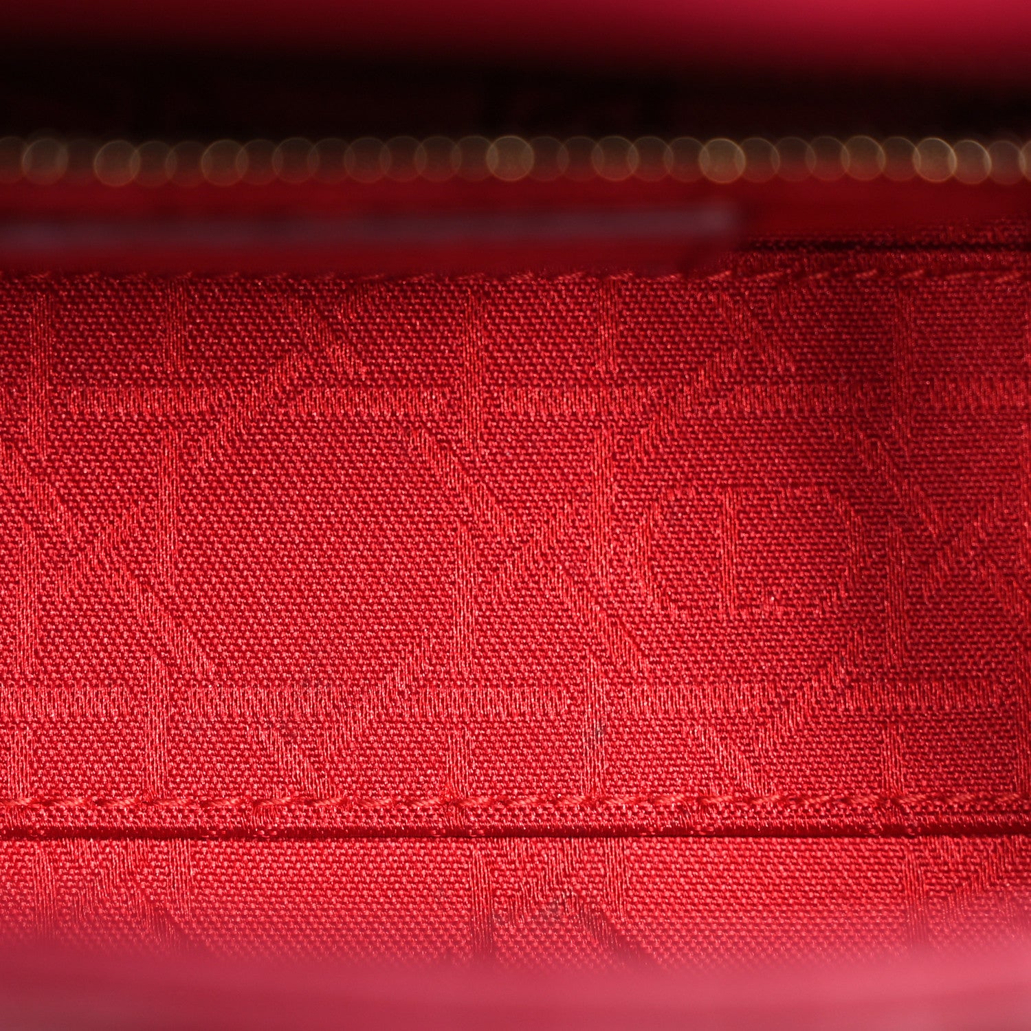 Christian Dior Lambskin Cannage Mini Lady Dior Red 5 of 11