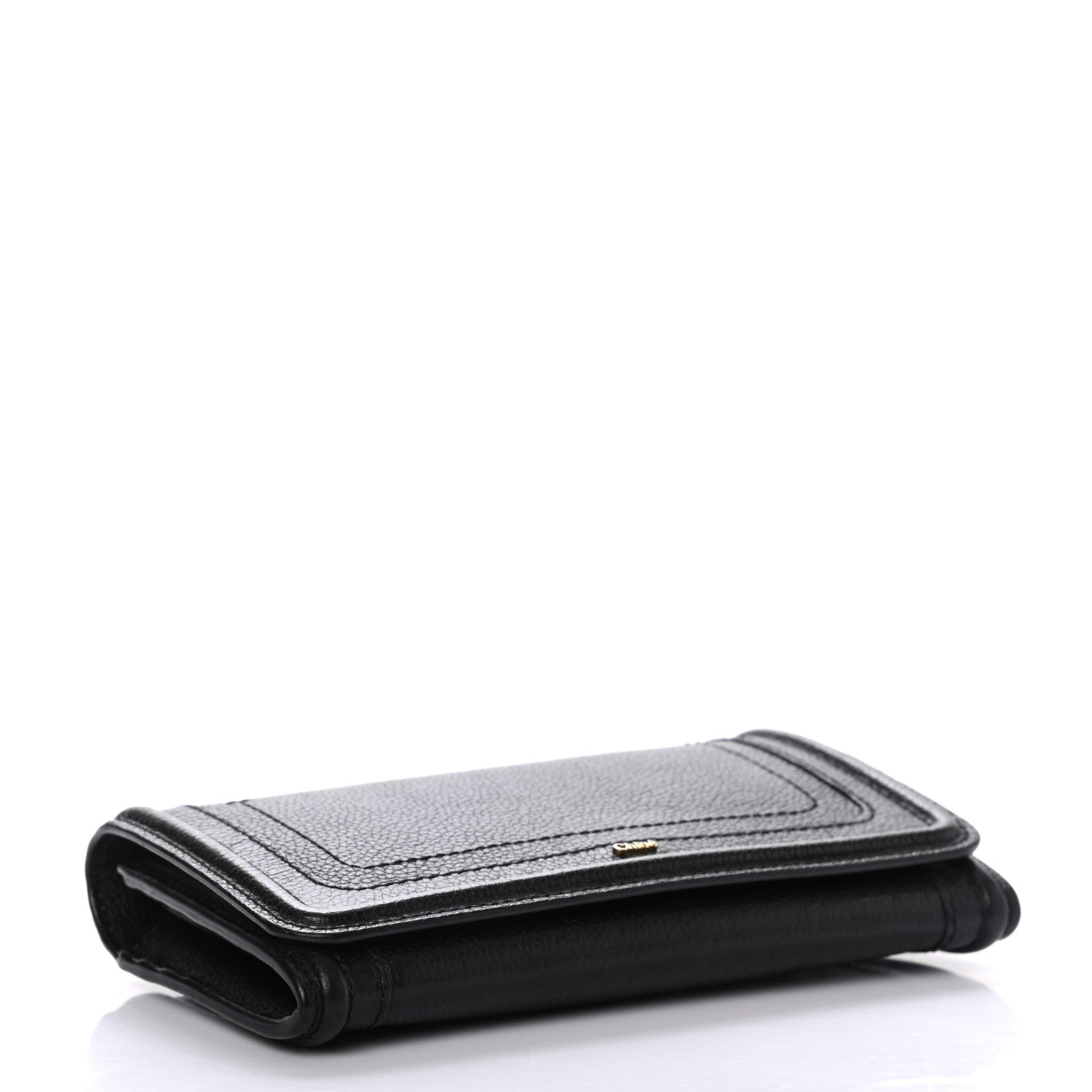 Chloe Grained Calfskin Continental Flap Wallet Black 4 of 10