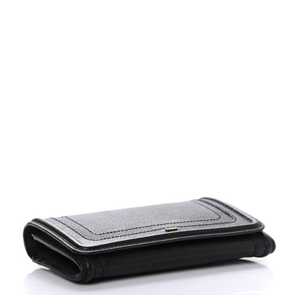 Chloe Grained Calfskin Continental Flap Wallet Black 4 of 10