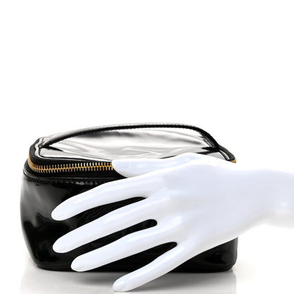 Chanel Patent Vanity Cosmetic Case Black 2 of 10