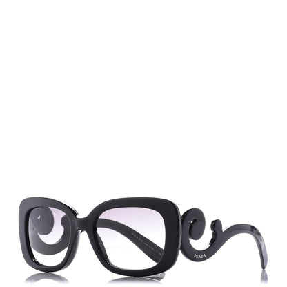 Prada Acetate Baroque Sunglasses SPR 27O Black 1 of 7