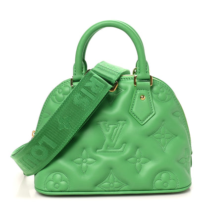 Louis Vuitton Calfskin Bubblegram Alma BB Basilic 1 of 9