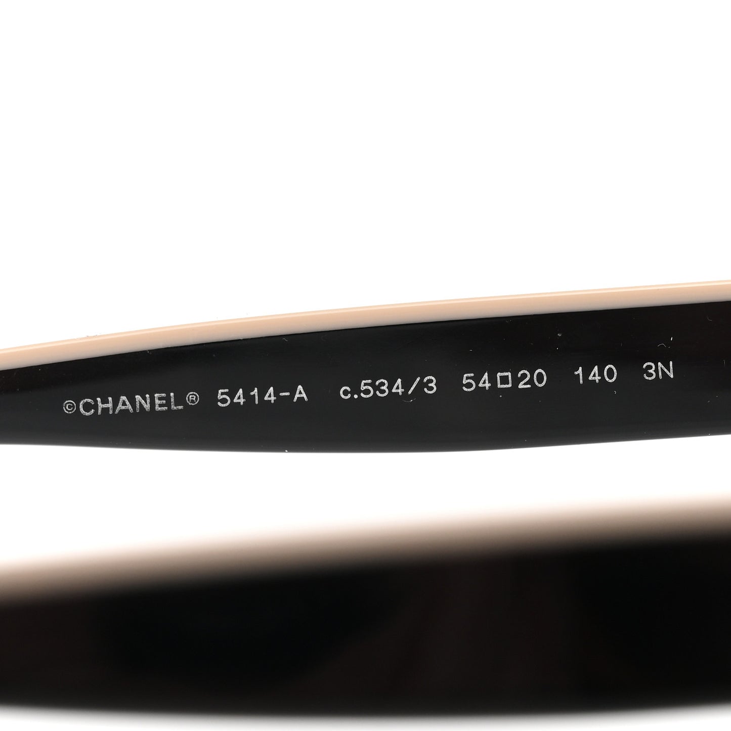 Acetate CC Butterfly Sunglasses 5414 Black Beige