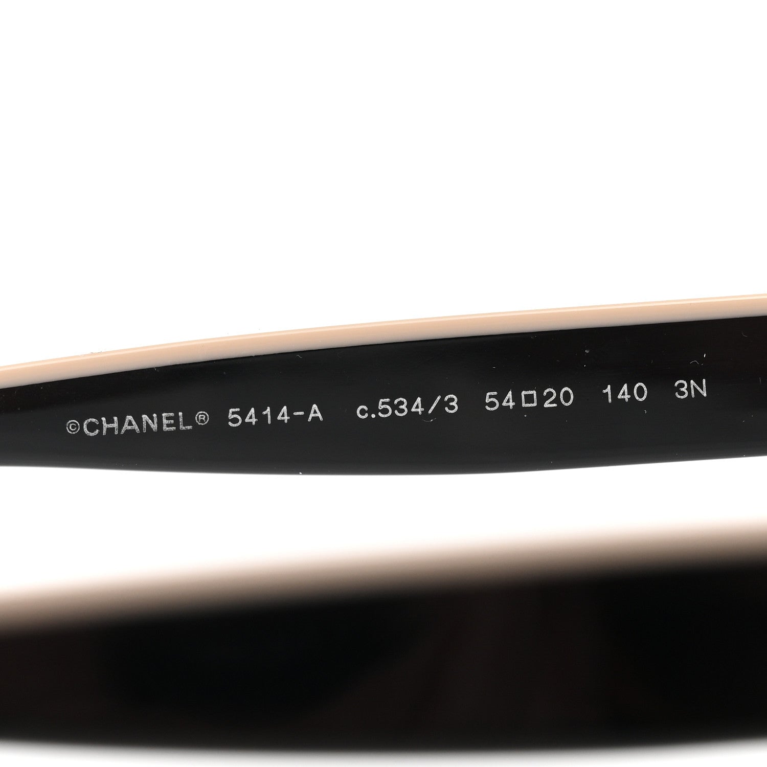 Chanel Acetate CC Butterfly Sunglasses 5414 Black Beige 5 of 8