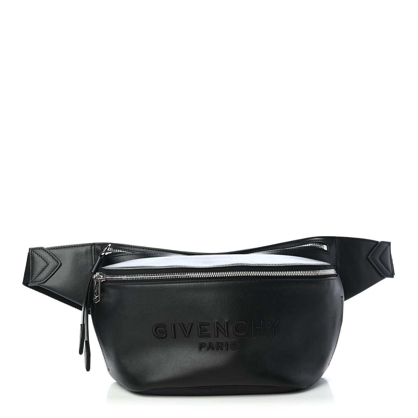 Calfskin Logo Belt Bag Black