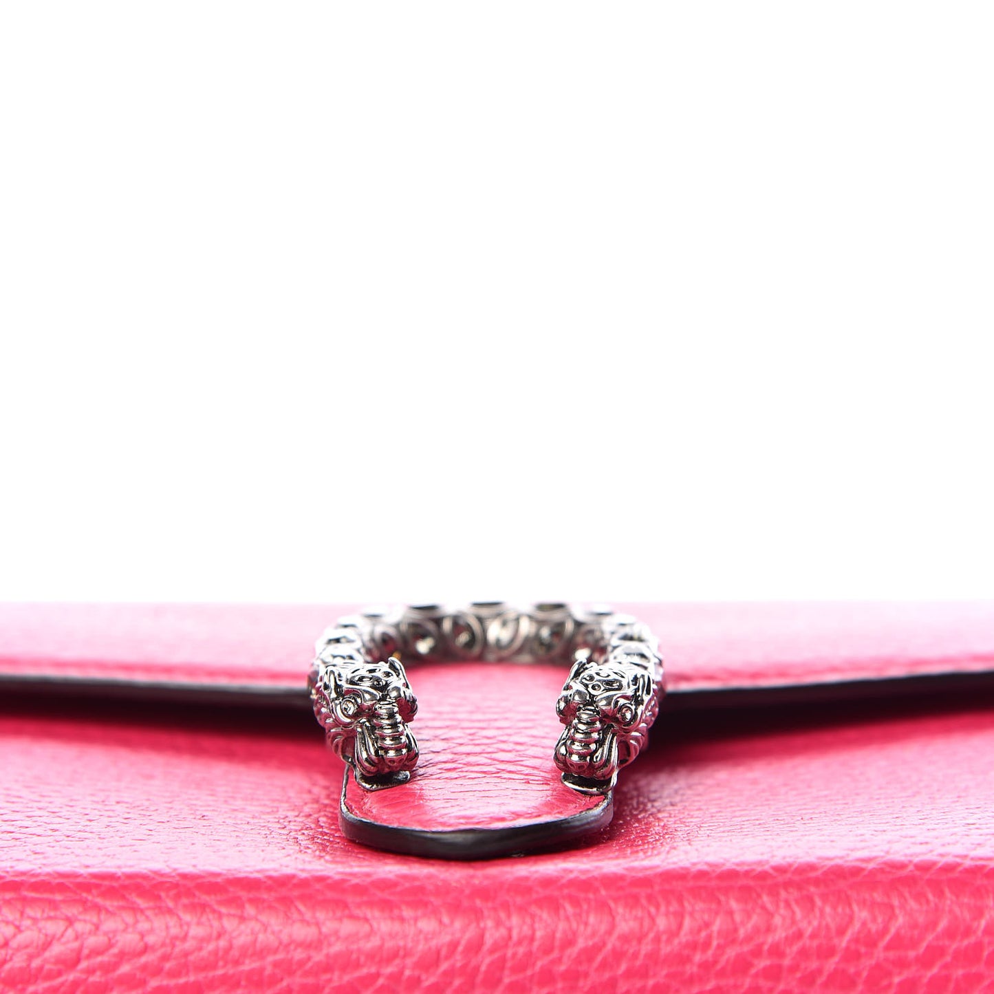 Dollar Calfskin Crystal Mini Dionysus Chain Wallet Box Pink