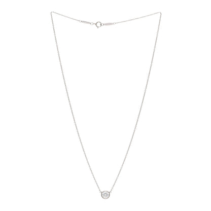 Tiffany Platinum Diamond .64ct Elsa Peretti Diamonds by the Yard Pendant Necklace 3 of 4
