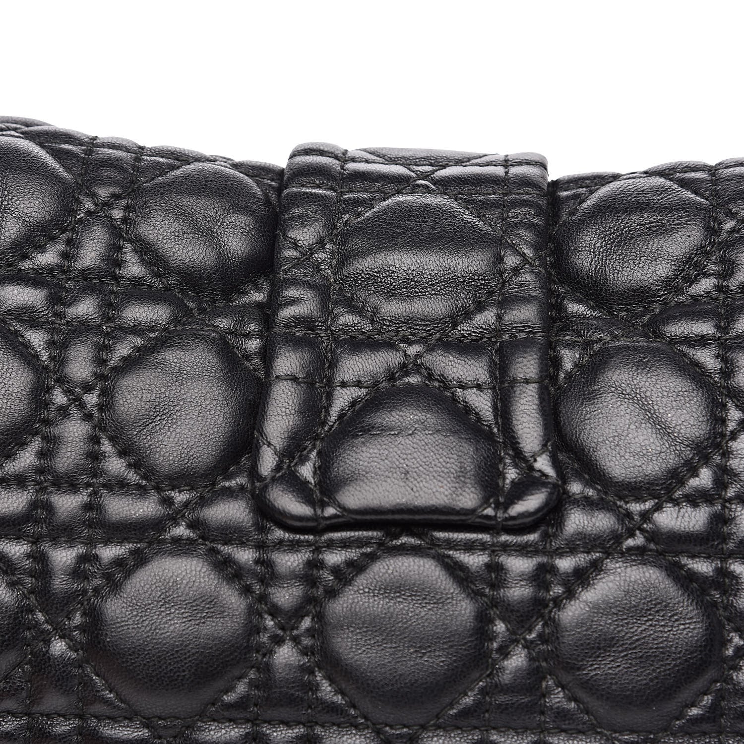 Christian Dior Lambskin Cannage New Lock Flap Black 13 of 16