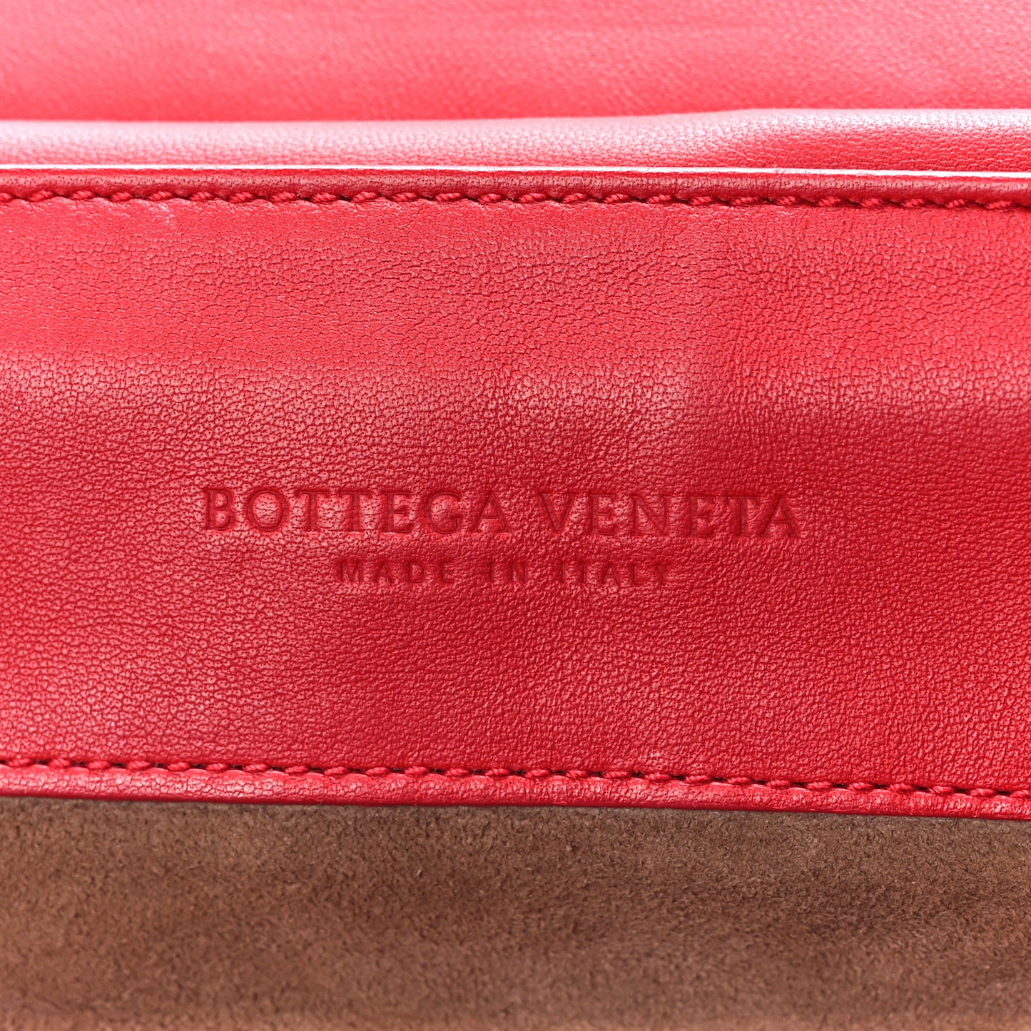 Nappa Intrecciato Backpack China Red