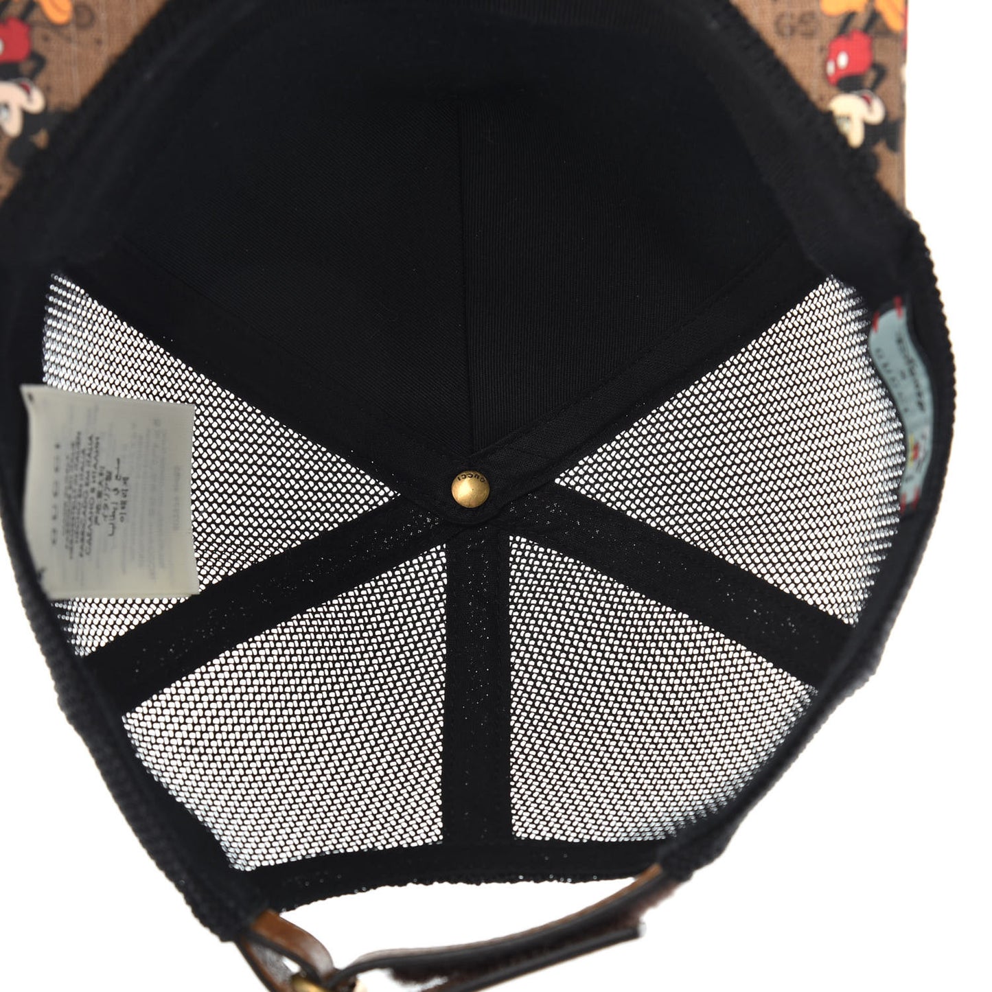 X DISNEY Mini Vintage GG Supreme Monogram Mickey Mouse Baseball Hat XL Beige Vintage Sun Oil