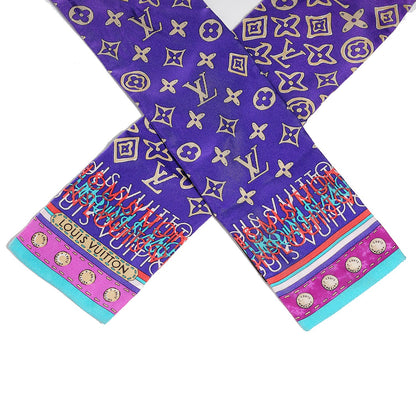 Louis Vuitton Silk Monogram Map Bandeau 4 of 6