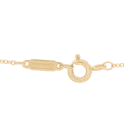 Tiffany 18K Yellow Gold Mini Heart Key Pendant Necklace 4 of 6