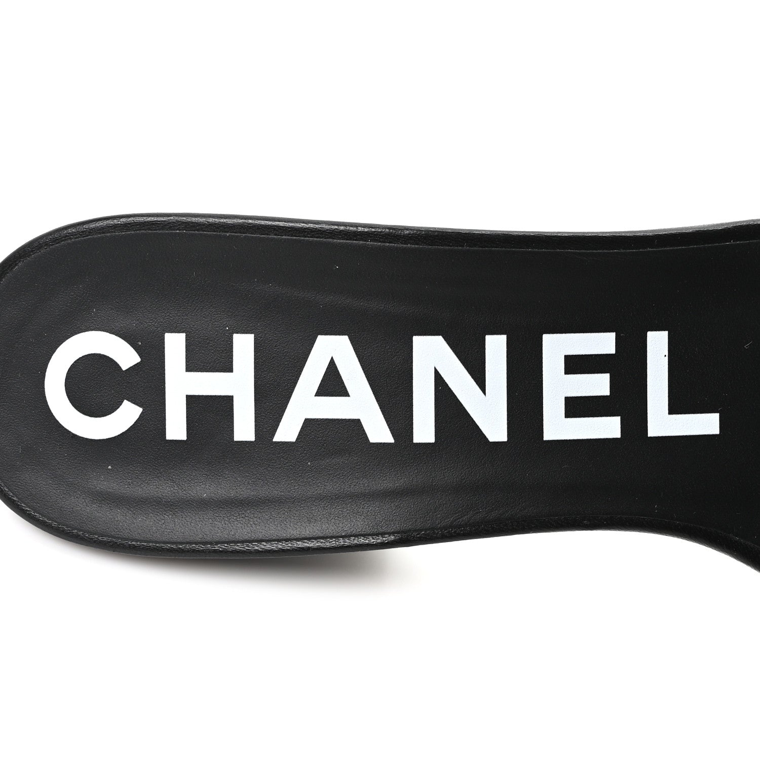 Chanel Lambskin Quilted Textured CC Mules 39 Black 8 of 10