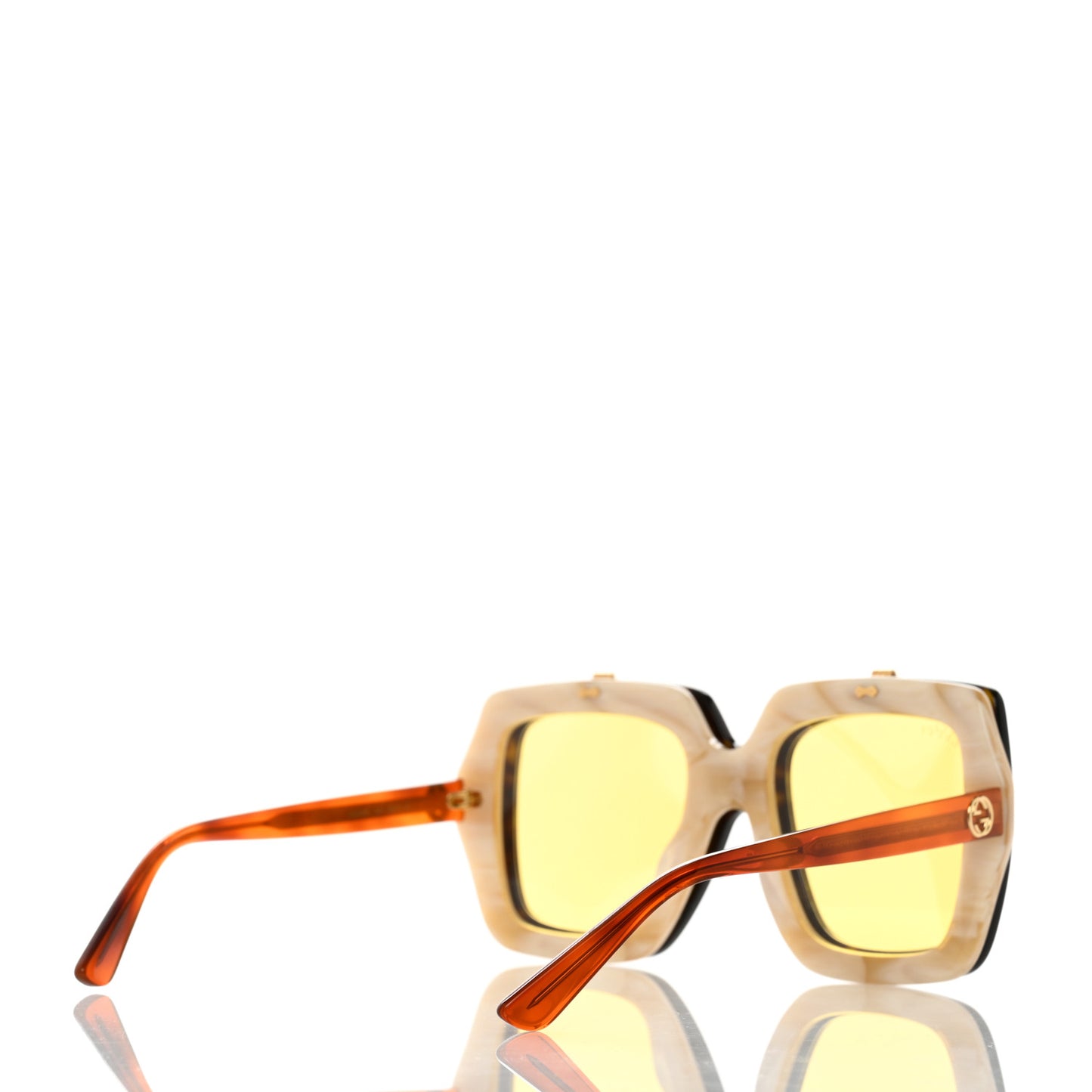 Acetate Oversized Flip Up Sunglasses GG0088S Tortoise