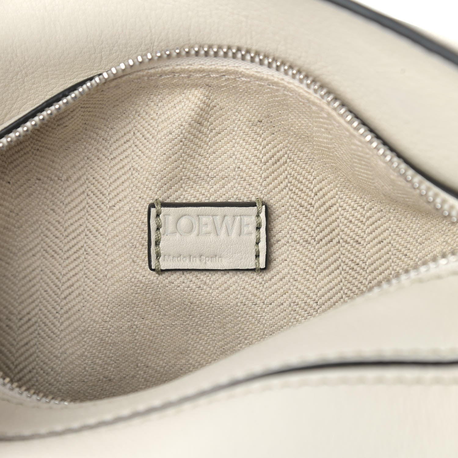 Loewe Calfskin Mini Puzzle Bag Soft White Rosemary 6 of 9