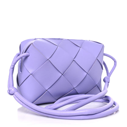 Bottega Veneta Lambskin Maxi Intrecciato Small Cassette Camera Bag Wisteria 3 of 8