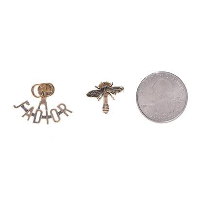Christian Dior Metal J'Adior Earrings Aged Gold 2 of 5