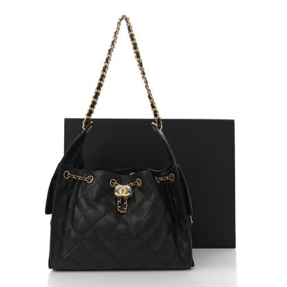 Chanel Caviar Quilted Small Chanel 25 Handbag Black 11 of 11