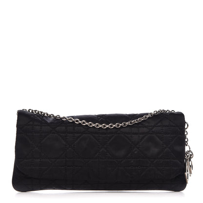 Christian Dior Satin Cannage Lady Dior Convertible Clutch Black 1 of 8