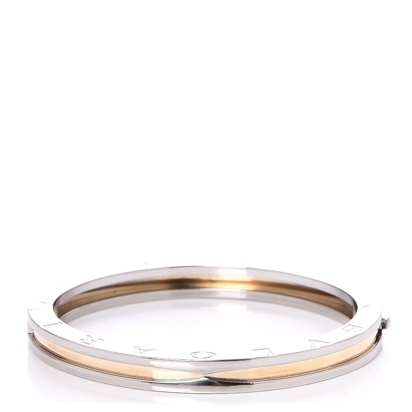 18K Yellow Gold Stainless Steel B.Zero1 Bangle Bracelet
