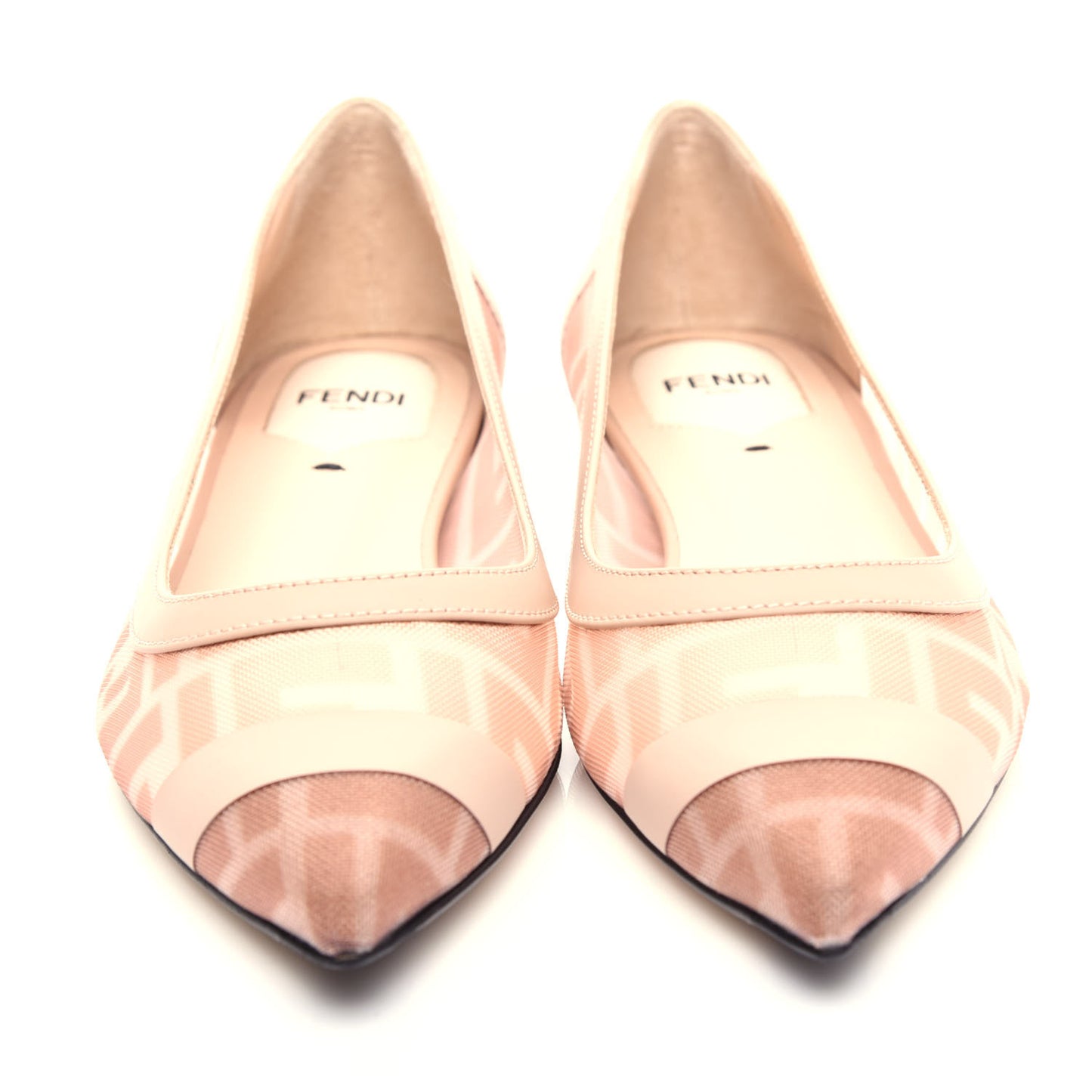Mesh FF Skimmer Ballerina Flats 35 Rose Nude