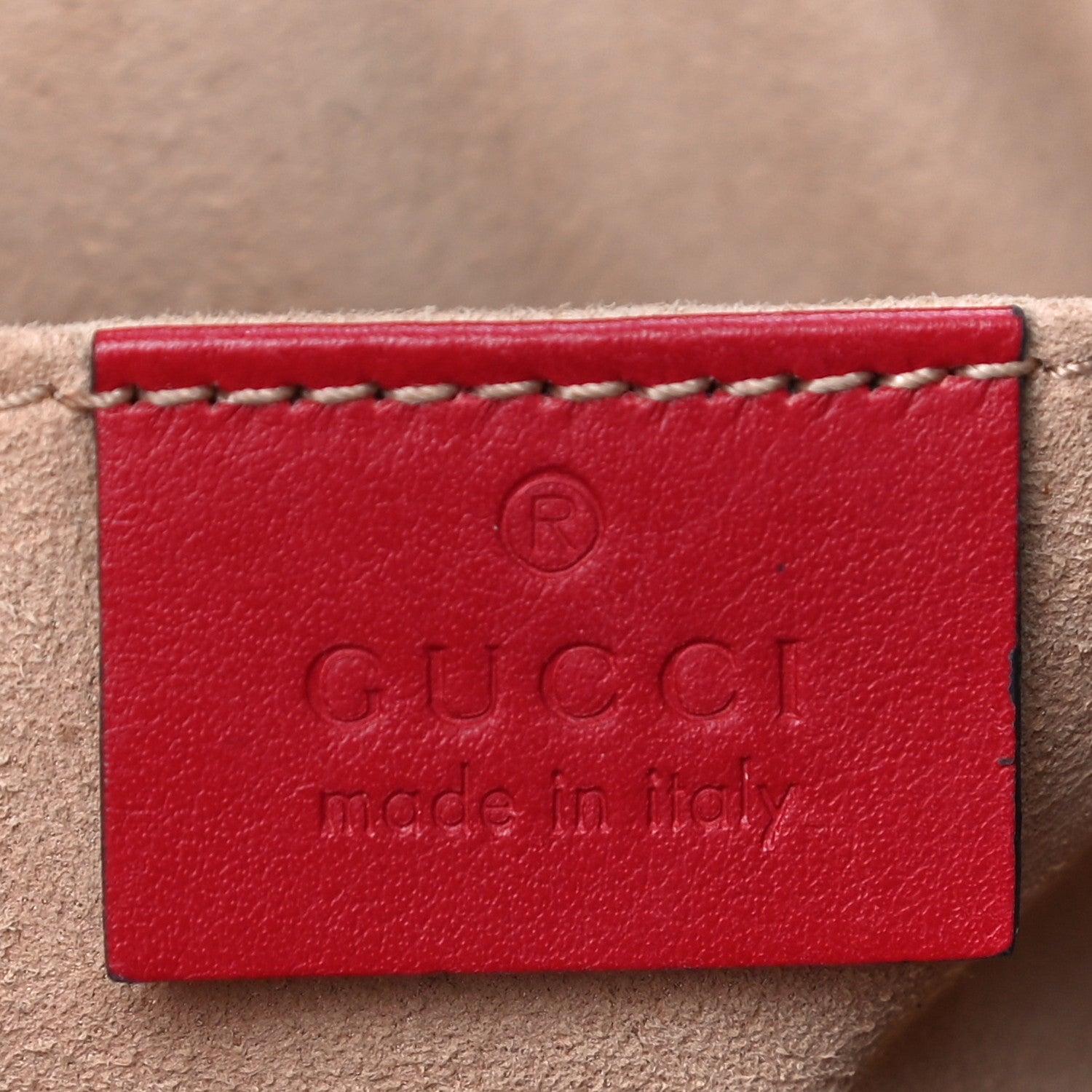 Gucci Calfskin Matelasse Mini GG Marmont Chain Shoulder Bag Hibiscus Red 6 of 11