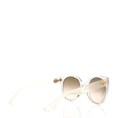 Gucci Acetate Glitter Sunglasses GG0034S Silver 4 of 4