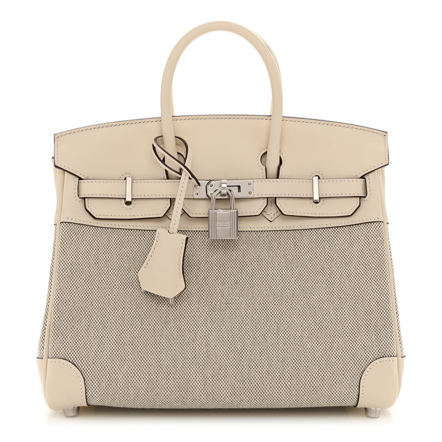 Hermes Toile H Swift Birkin 25 Nata 1 of 11