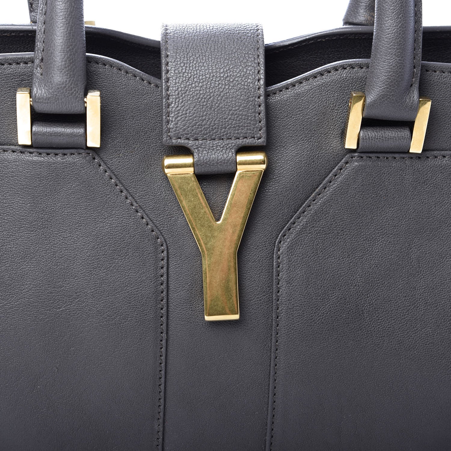 Saint Laurent Sheepskin Small Cabas ChYc Grey 11 of 11
