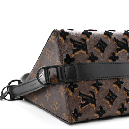 Louis Vuitton Monogram Tuffetage Triangle Messenger Black 9 of 10