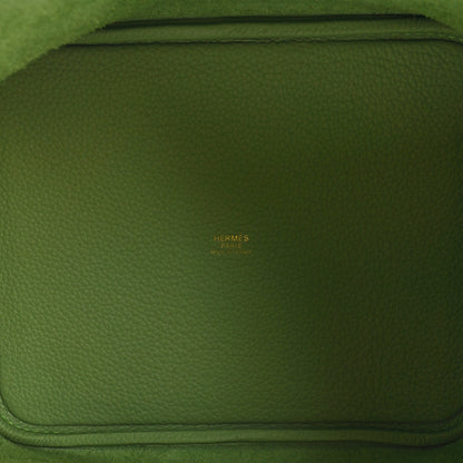 Hermes Taurillon Clemence Picotin Lock 22 MM Vert Criquet 5 of 11