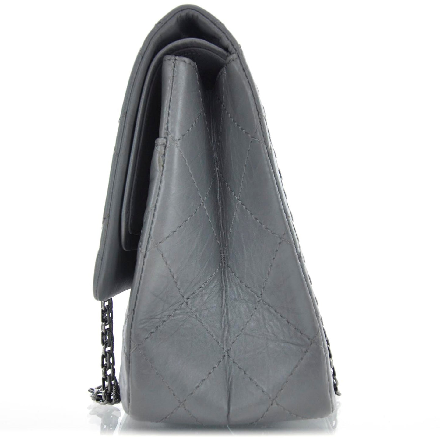 Aged Calfskin 2.55 Reissue 227 Flap Grey