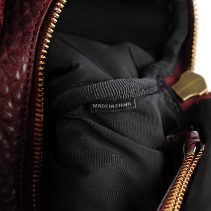 Alexander Wang Pebbled Lambskin Rockie Beet Antique Brass Hardware 7 of 8